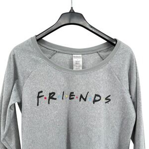 PJammy Friends TV Show Crewneck‎ Sweatshirt Gray Polyester Pre-Owned Womens XL